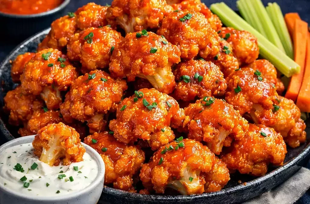 Buffalo Cauliflower — Crispy, Spicy, and You Almost Forget It’s Not Chicken