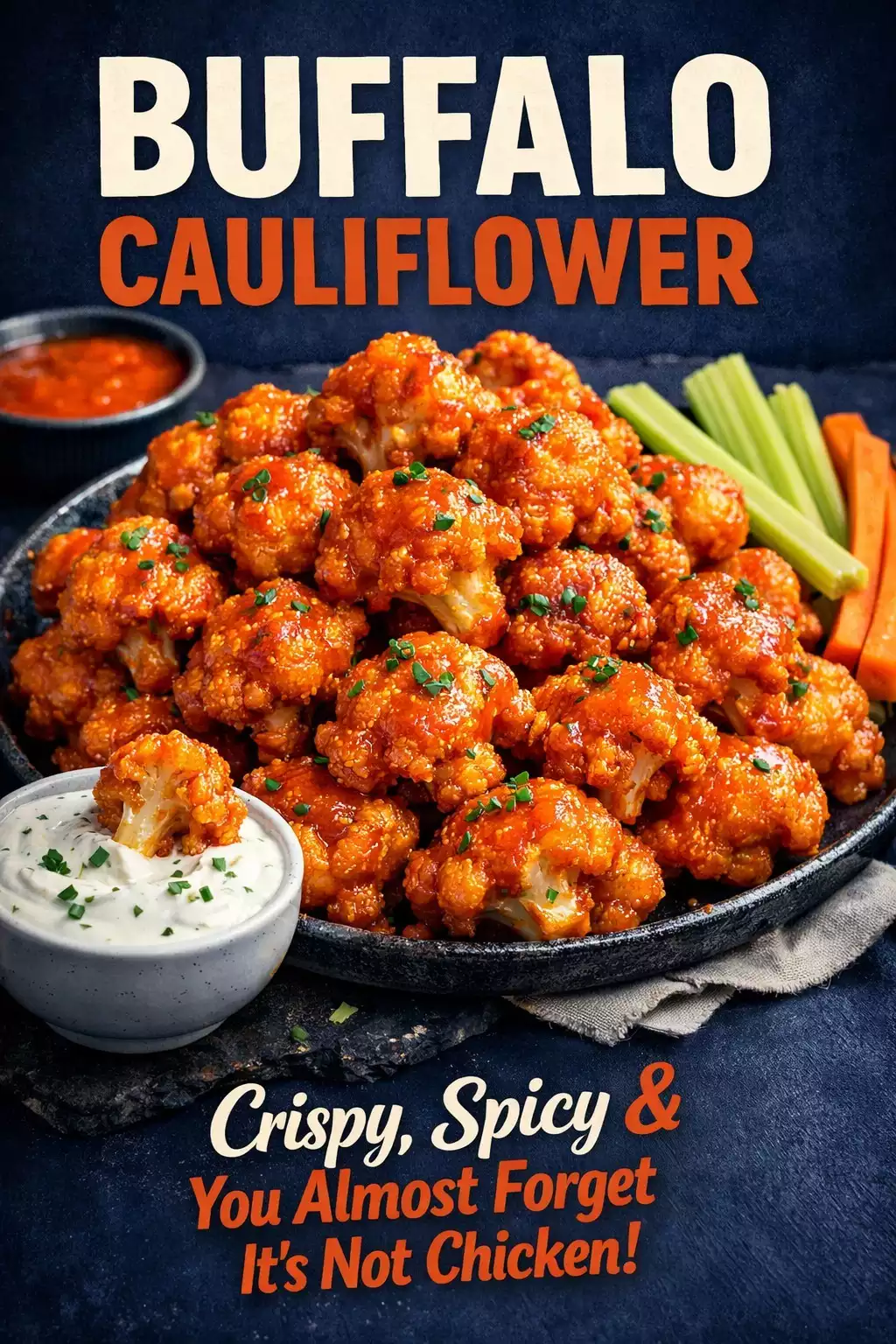 Buffalo Cauliflower — Crispy, Spicy, and You Almost Forget It’s Not Chicken