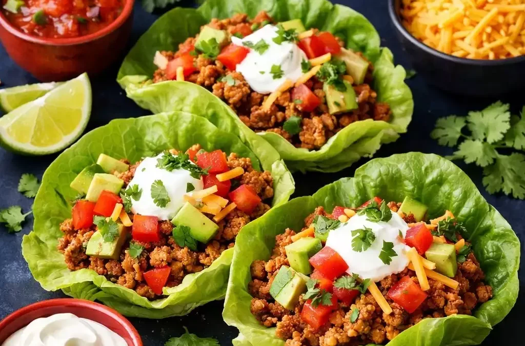 Turkey Taco Lettuce Wraps — All the Flavor, None of the Shell