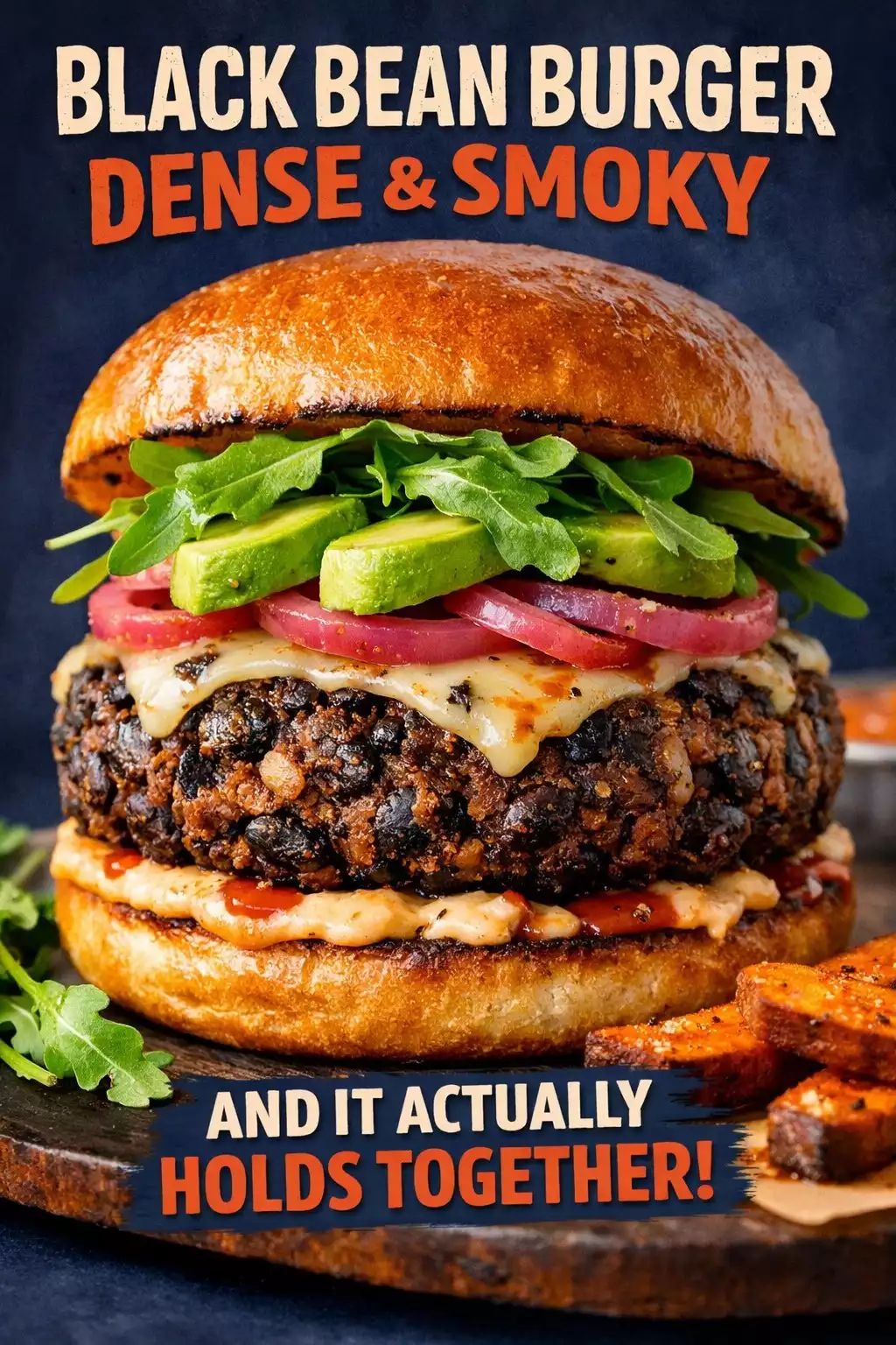 Black Bean Burger — Dense, Smoky, and It Actually Holds Together