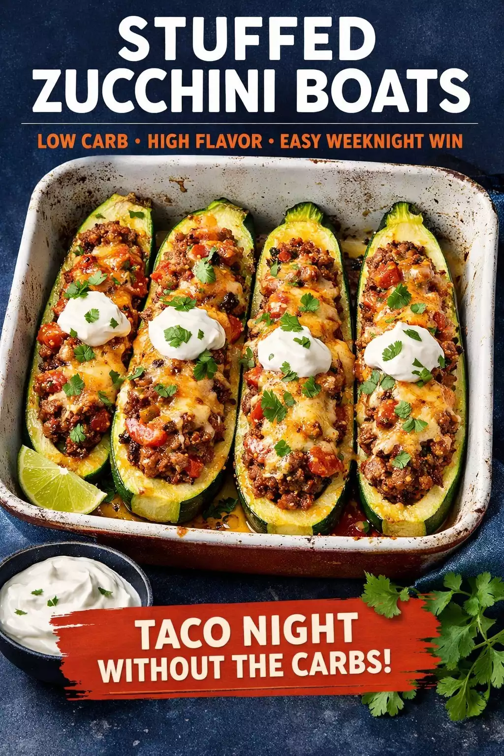 Stuffed Zucchini Boats — Low Carb, High Flavor, Easy Weeknight Win