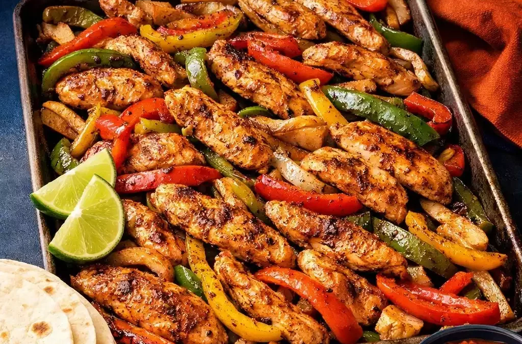 Sheet Pan Chicken Fajitas — One Pan, 20 Minutes, Dinner Done
