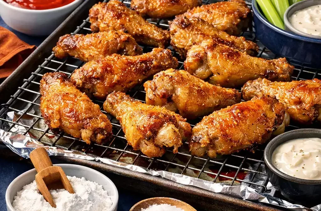 Baked Chicken Wings — Baking Powder Trick, Crispy Skin, No Fryer