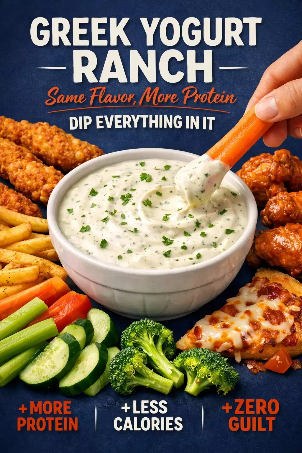 Greek Yogurt Ranch — Same Flavor, More Protein, Dip Everything in It