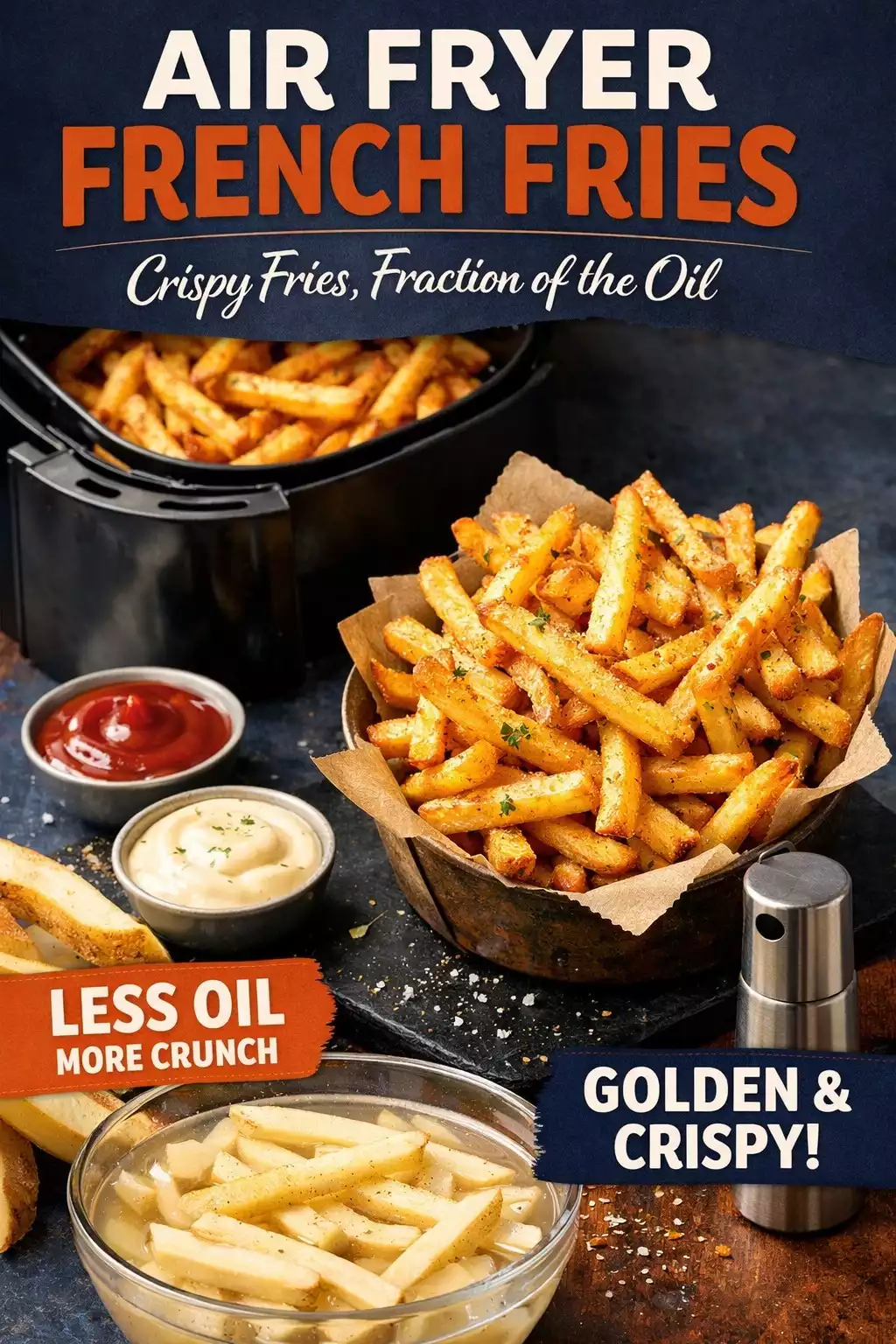 Air Fryer French Fries — Crispy Fries, Fraction of the Oil