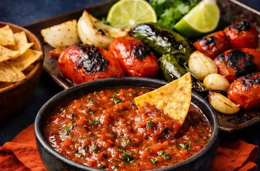 Salsa Roja — Roasted, Blended, Better Than Any Jar, Ten Minutes