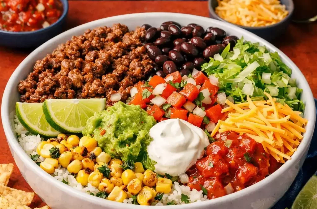 Beef Burrito Bowl — Same Flavors as a Burrito, Less Structural Engineering