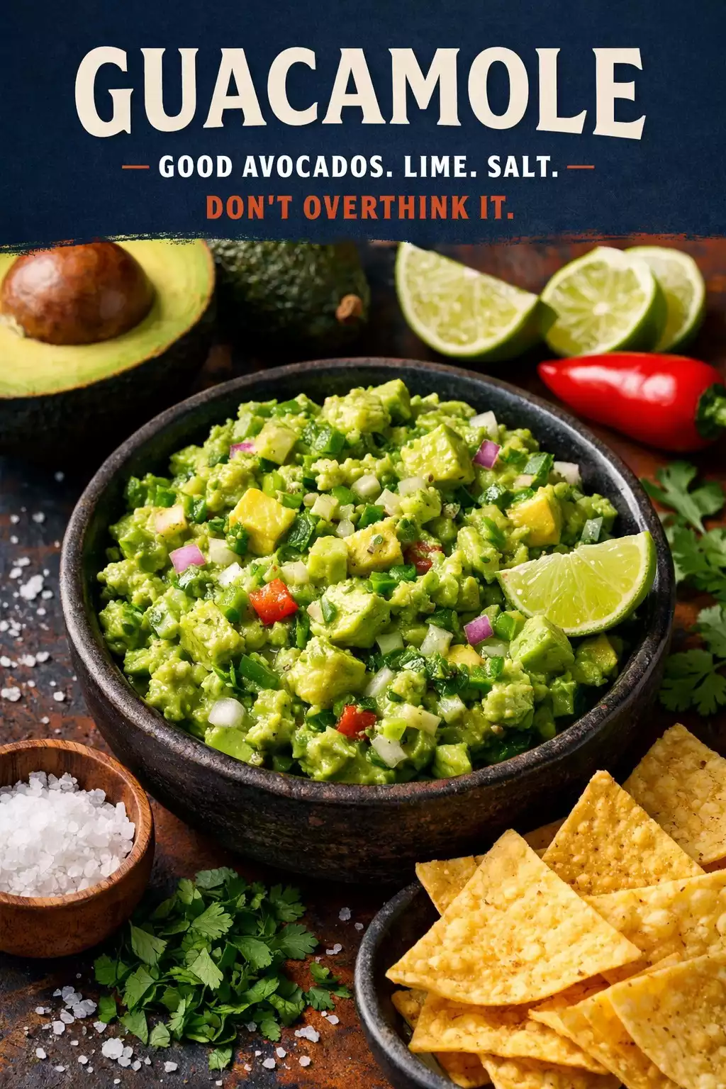 Guacamole — Good Avocados, Lime, Salt, Don’t Overthink It