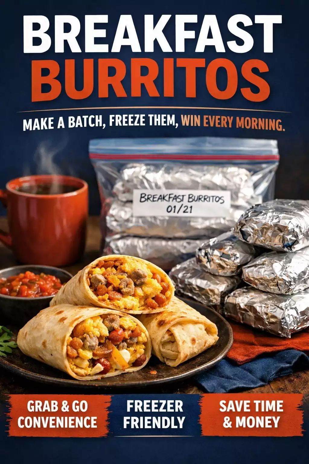 Breakfast Burritos — Make a Batch, Freeze Them, Win Every Morning