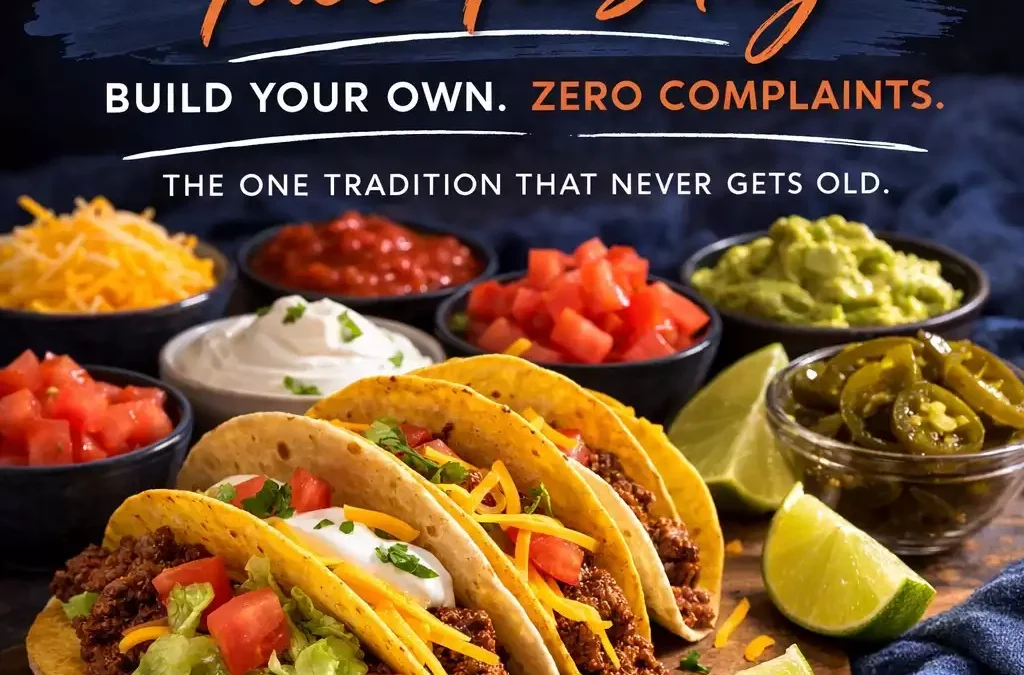 Ground Beef Tacos — Taco Tuesday, Build Your Own, Zero Complaints