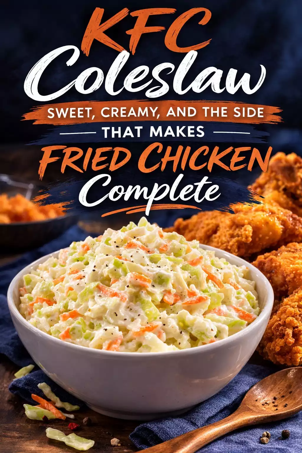KFC Coleslaw — Sweet, Creamy, and the Side That Makes Fried Chicken Complete