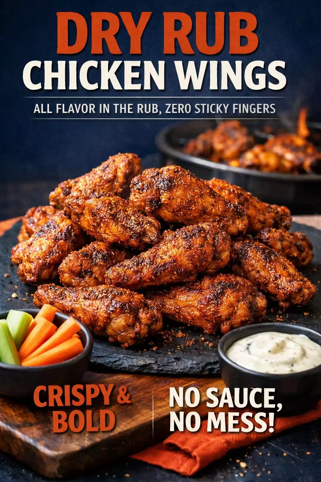 Dry Rub Chicken Wings — All Flavor in the Rub, Zero Sticky Fingers
