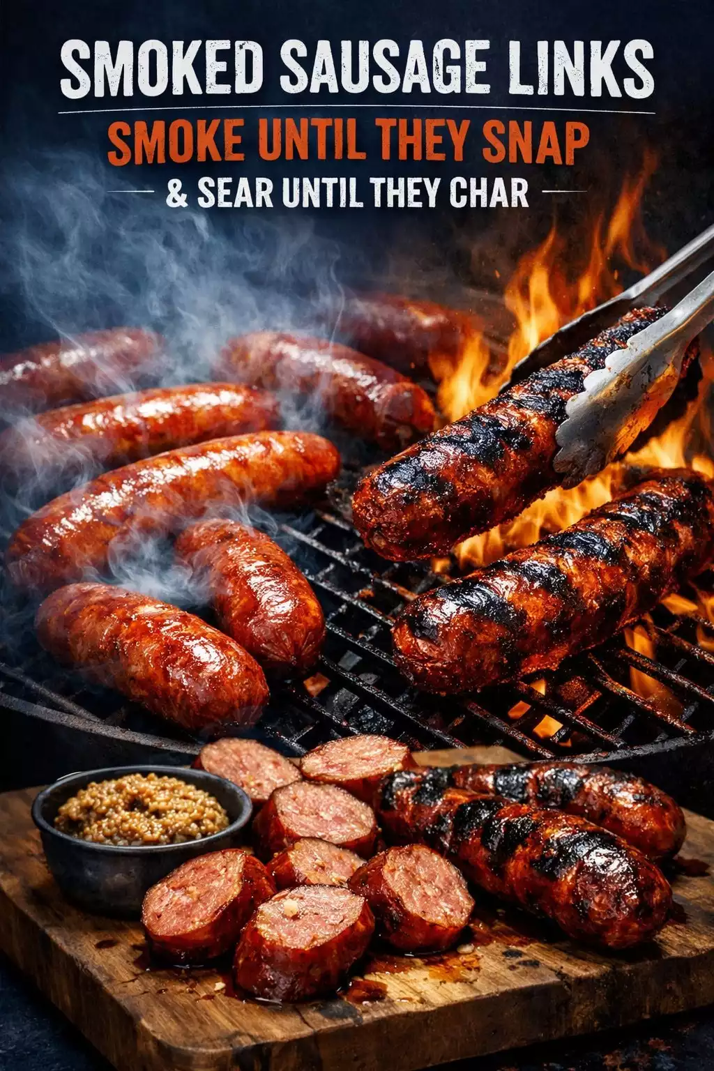 Smoked Sausage Links — Smoke Until They Snap, Sear Until They Char