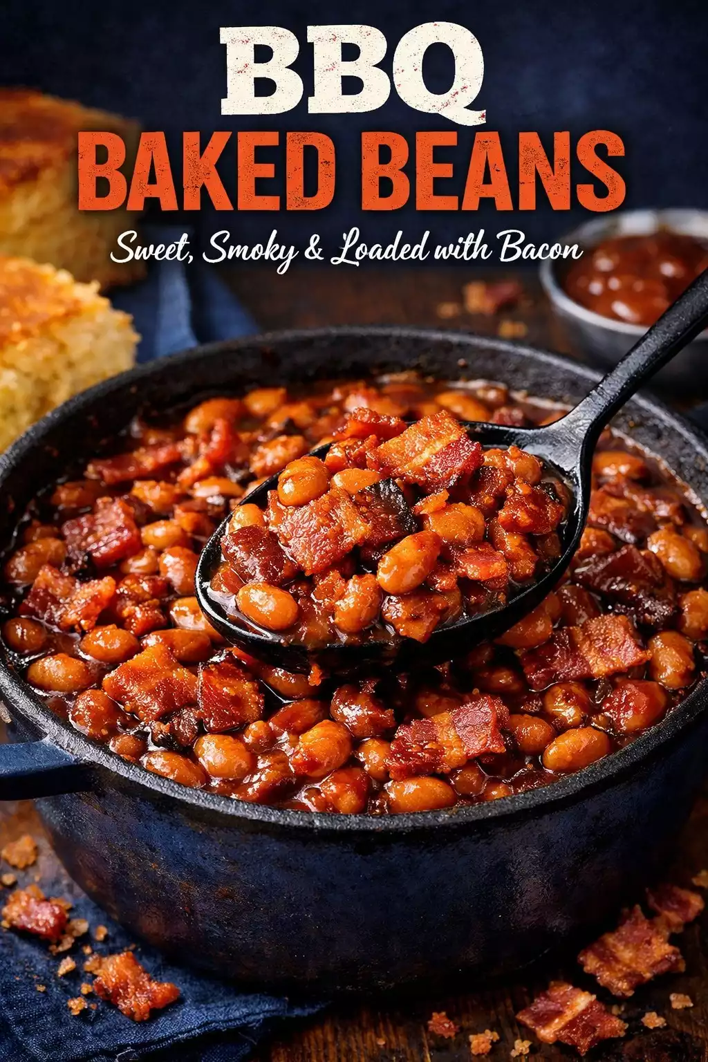 BBQ Baked Beans — Sweet, Smoky, with Chunks of Bacon