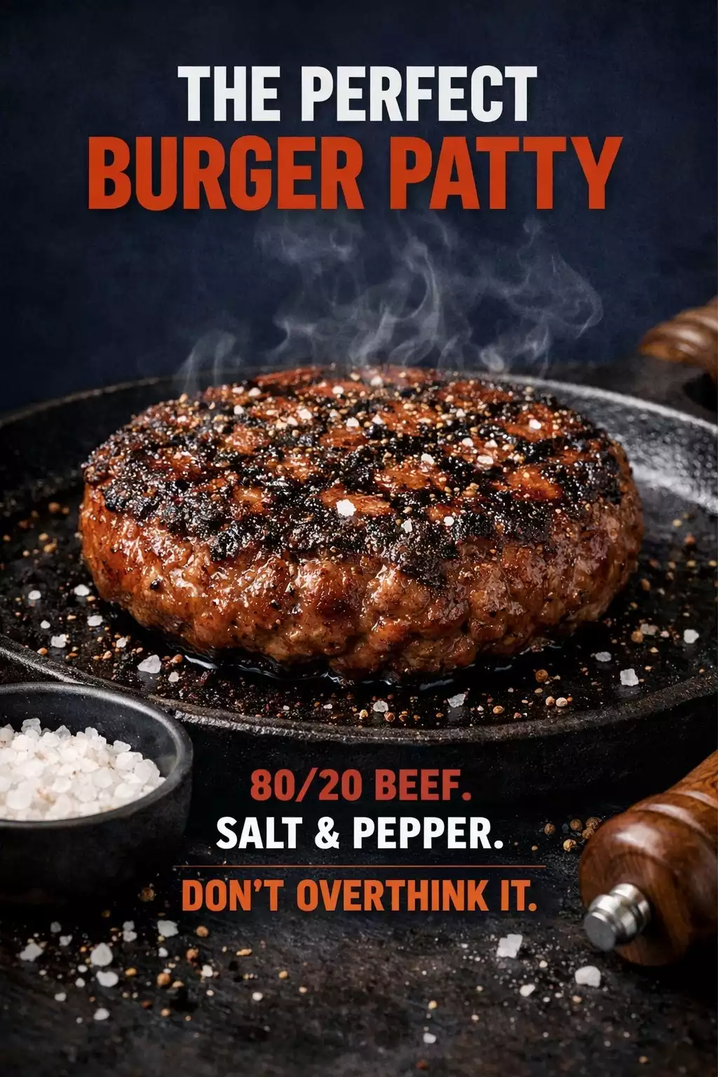 Perfect Burger Patty — 80/20 Beef, Salt, Pepper, Don’t Overthink It