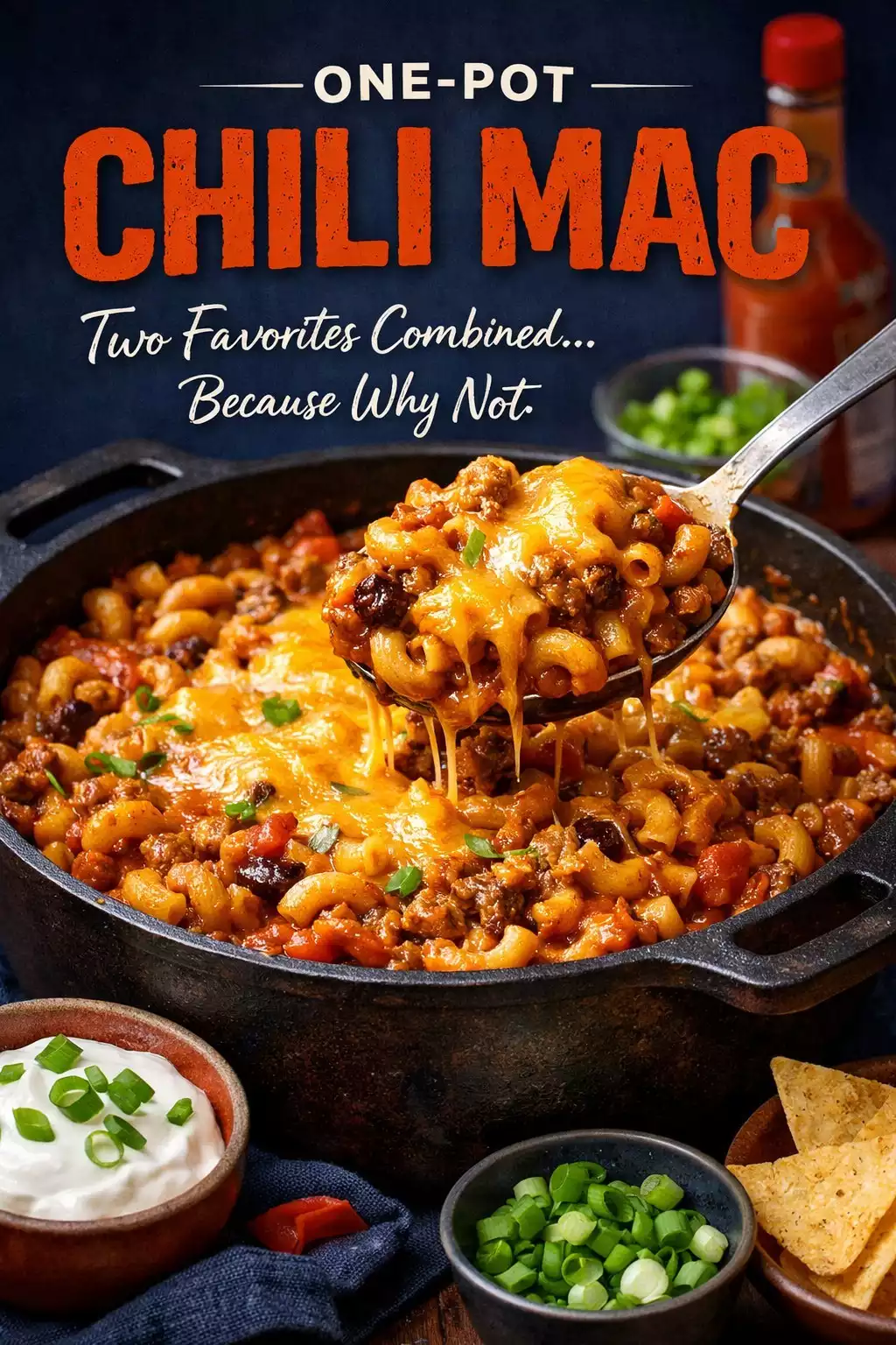 One-Pot Chili Mac — Two Favorites Combined Because Why Not