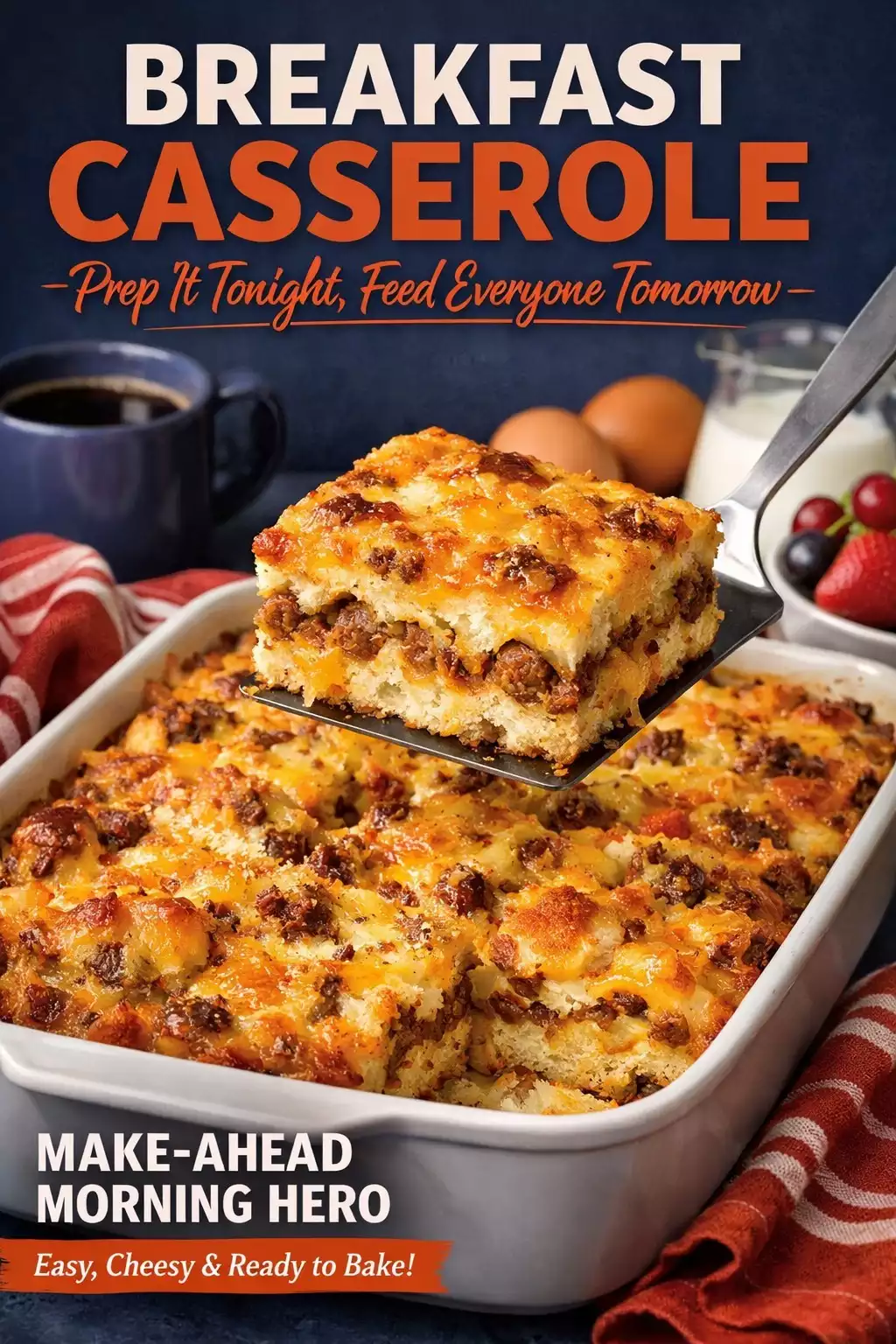 Breakfast Casserole — Prep It Tonight, Feed Everyone Tomorrow