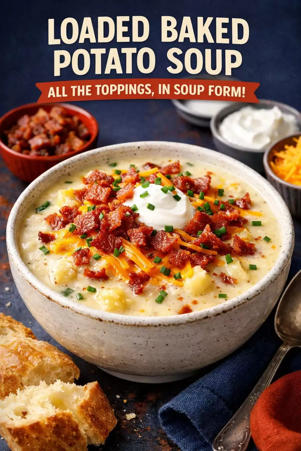 Loaded Baked Potato Soup — All the Toppings, in Soup Form