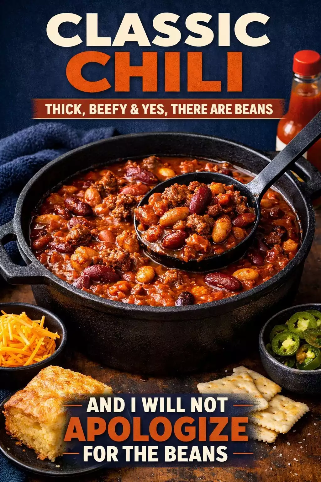 Classic Chili — Thick, Beefy, and I Will Not Apologize for the Beans