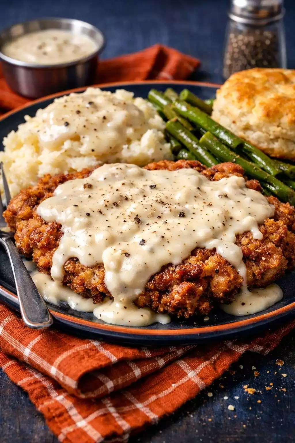 Chicken Fried Steak — Pounded Thin, Breaded Thick, Smothered in Gravy