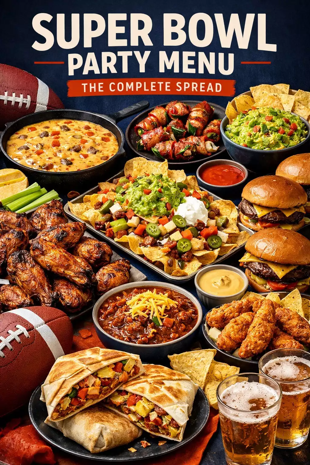 Super Bowl Party Menu — The Complete Spread