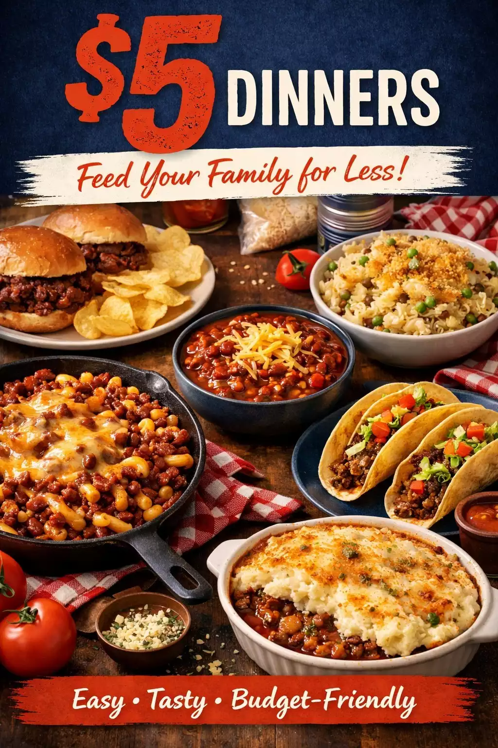 $5 Dinners — Feed Your Family for Less