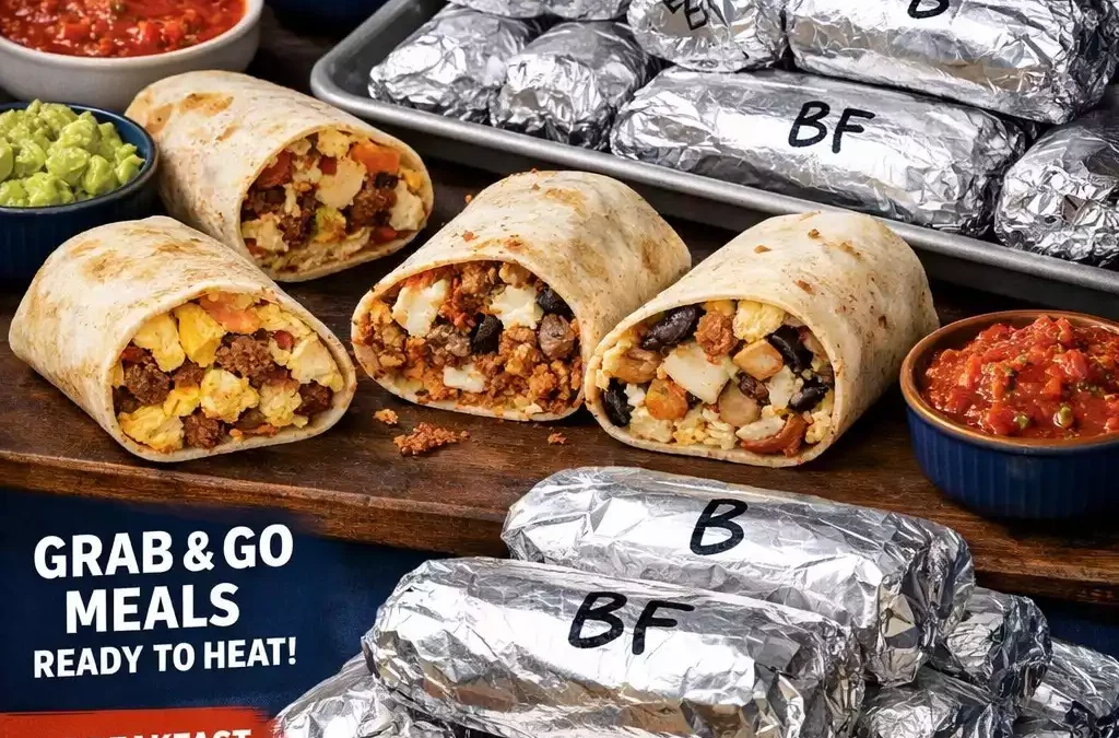 Freezer Burrito Batch — Make 20, Freeze 20