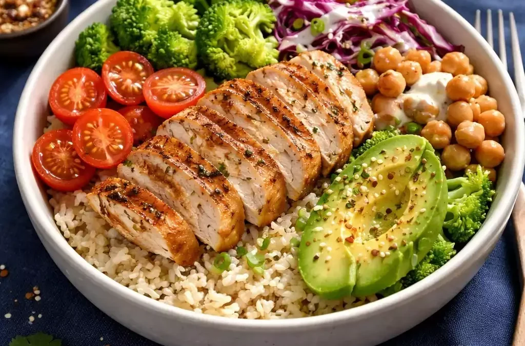 Protein Chicken Bowl — Grilled Chicken, Rice, and Enough Protein to Matter