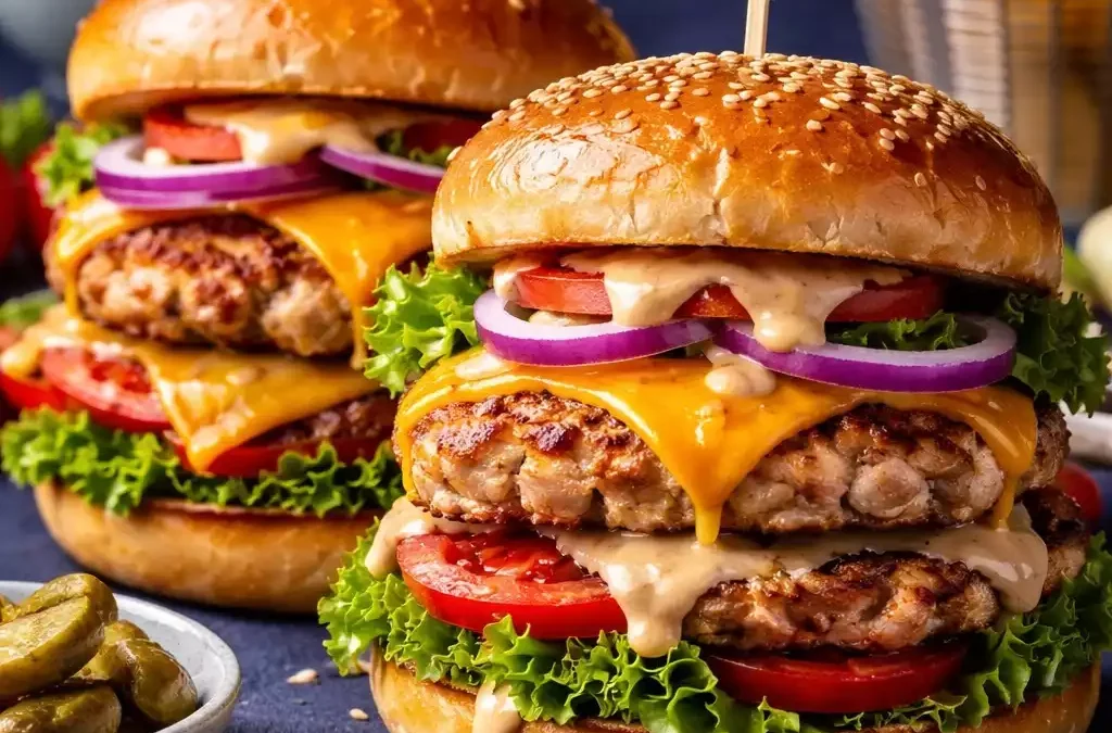 Turkey Smash Burger — Same Technique, Lighter Protein, Still Stacked