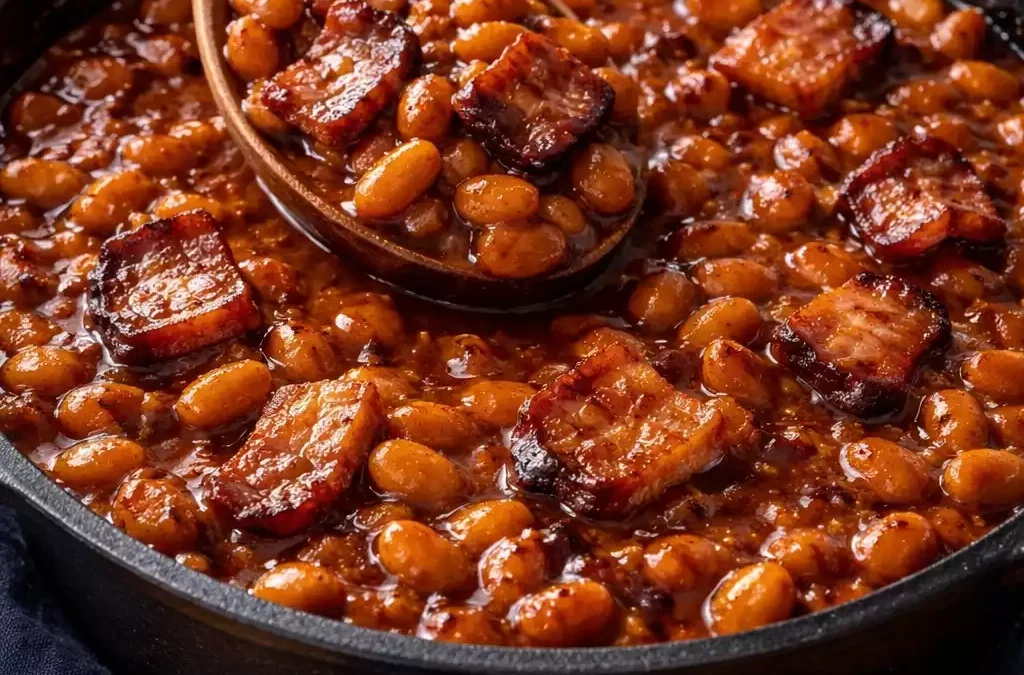 BBQ Baked Beans — Sweet, Smoky, with Chunks of Bacon