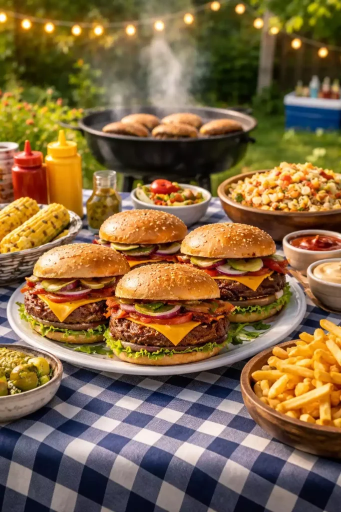 The Backyard Burger Cookout