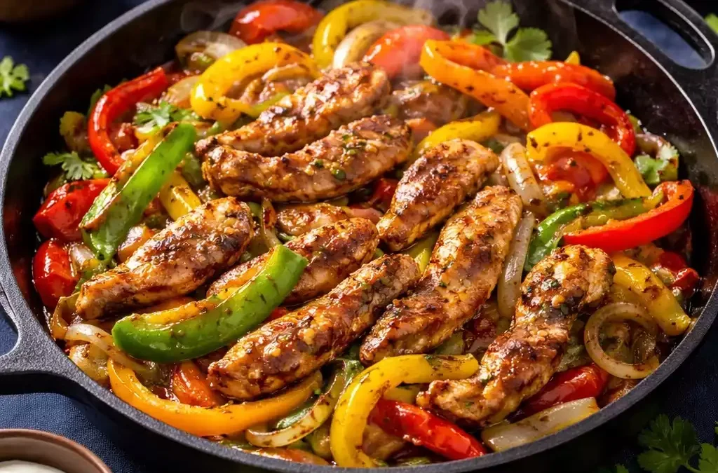 Chicken Fajitas — Sizzling Skillet, the Sound Is Half the Experience