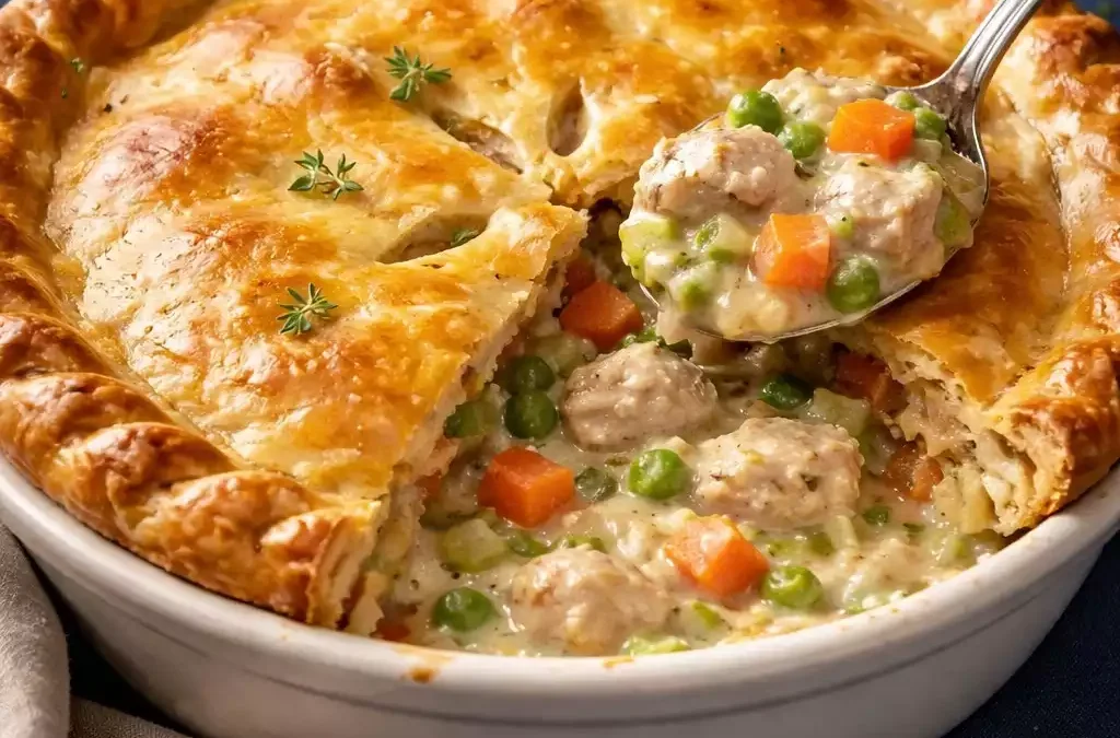 Chicken Pot Pie — Golden Crust, Creamy Filling, Zero Leftovers