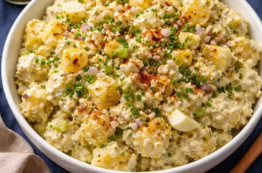 Classic Potato Salad — Creamy, Mustardy, the Way It’s Supposed to Be