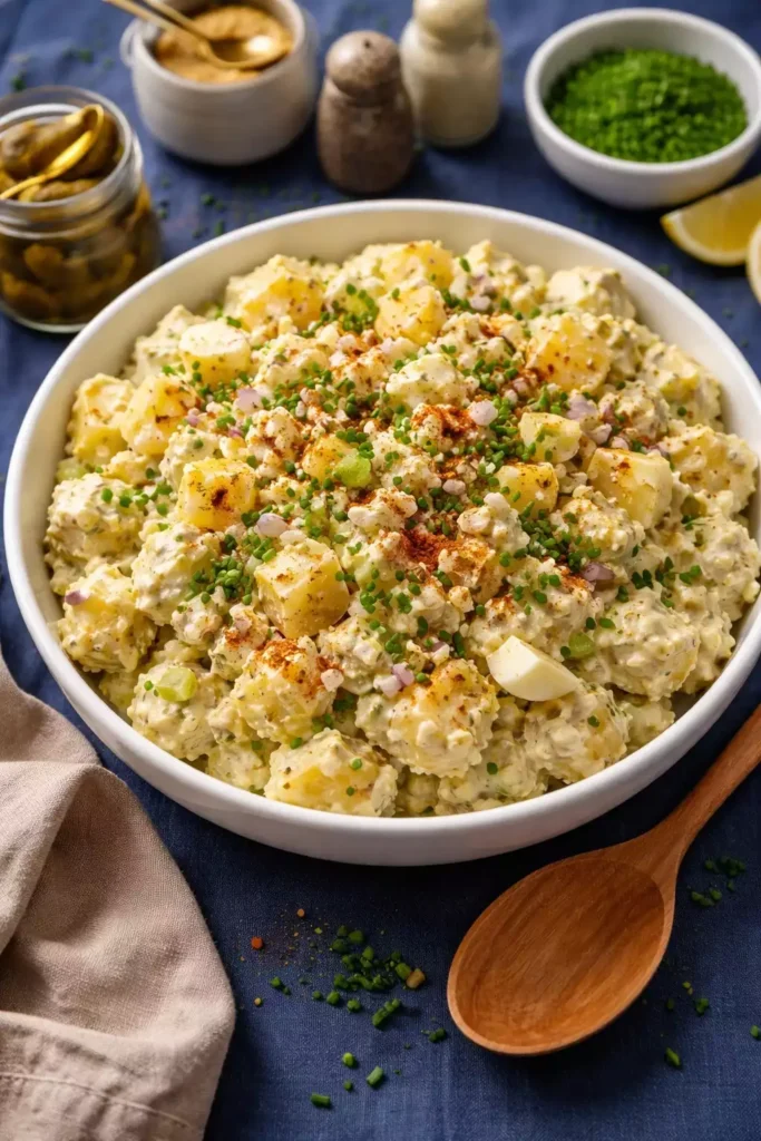 Classic Potato Salad — Creamy, Mustardy, the Way It’s Supposed to Be