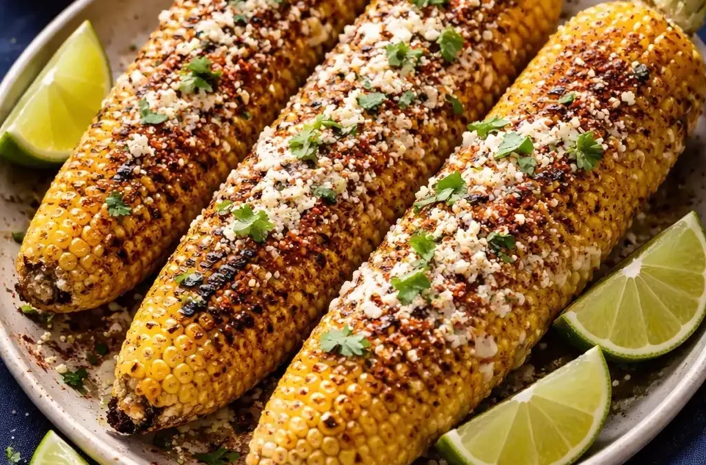 Elote — Charred Corn, Mayo, Cotija, Lime, the Best Thing on a Cob