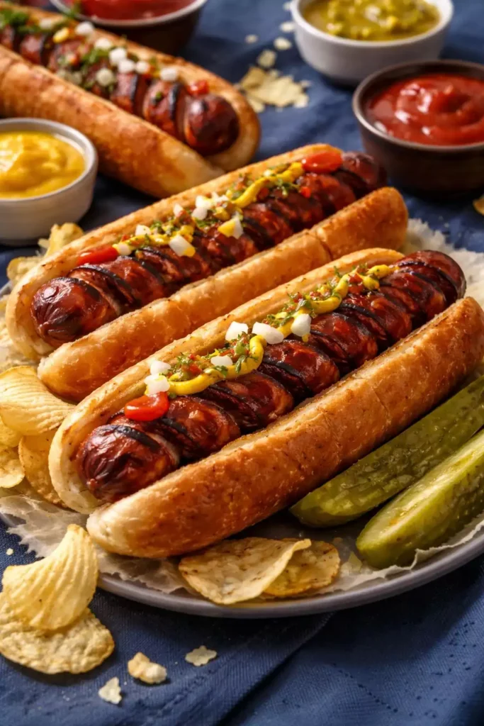 Grilled Hot Dogs — Spiral Cut, Charred, Better Than You Remember