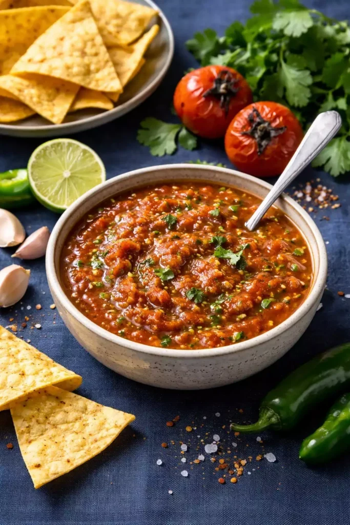Salsa Roja — Roasted, Blended, Better Than Any Jar, Ten Minutes