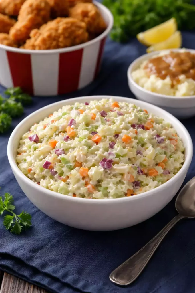 KFC Coleslaw — Sweet, Creamy, and the Side That Makes Fried Chicken Complete