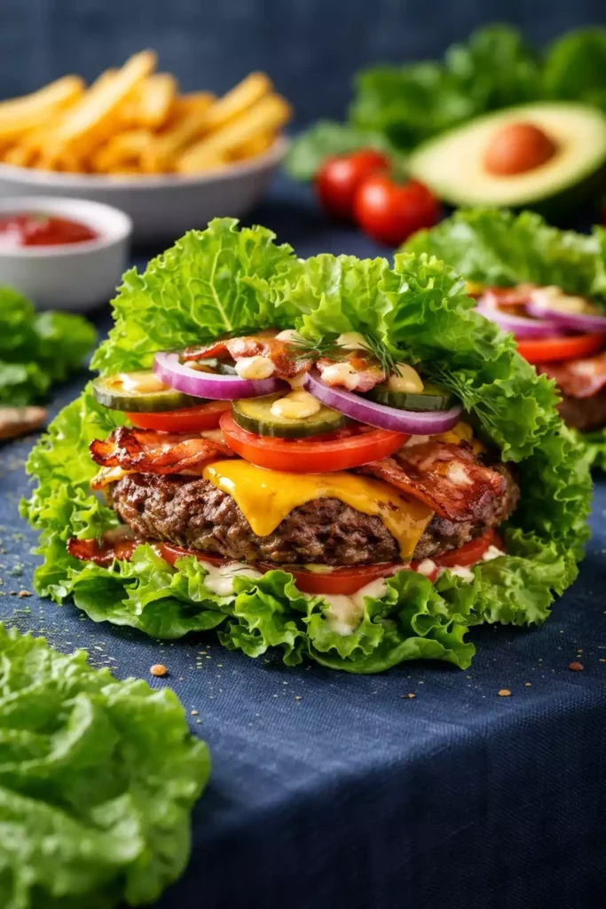Lettuce Wrap Burger — Same Fillings, No Bun, All the Flavor