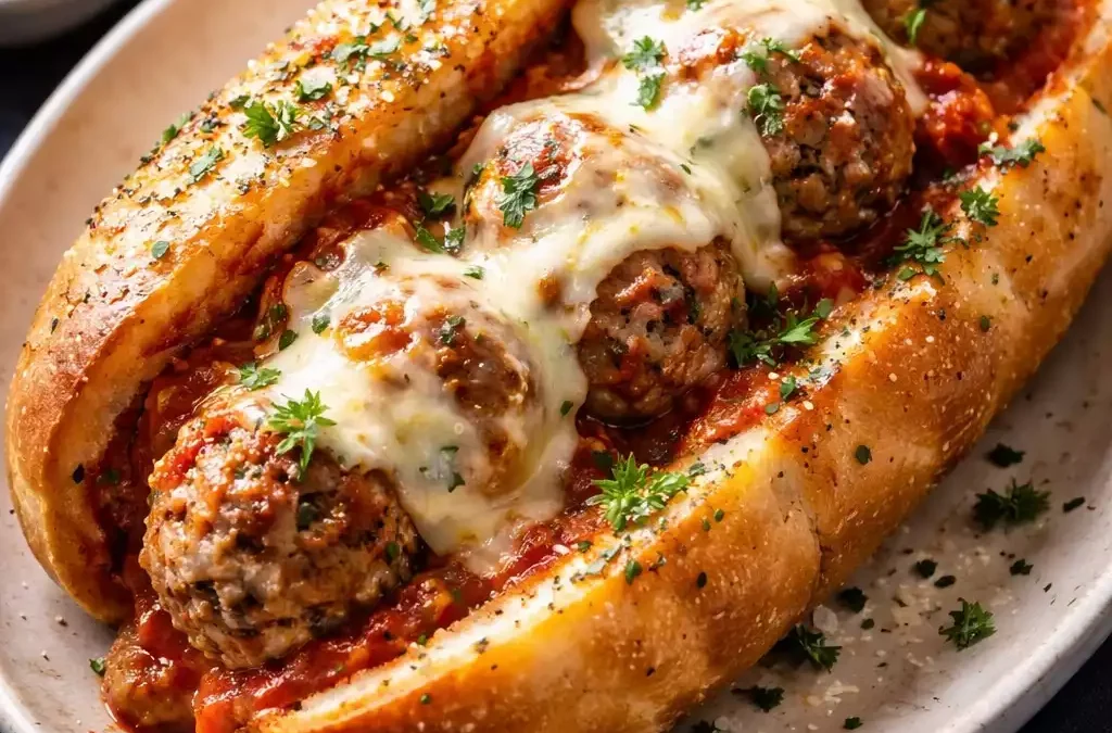 Meatball Sub — Soft Meatballs, Melted Provolone, and Garlic Bread That Does the Heavy Lifting