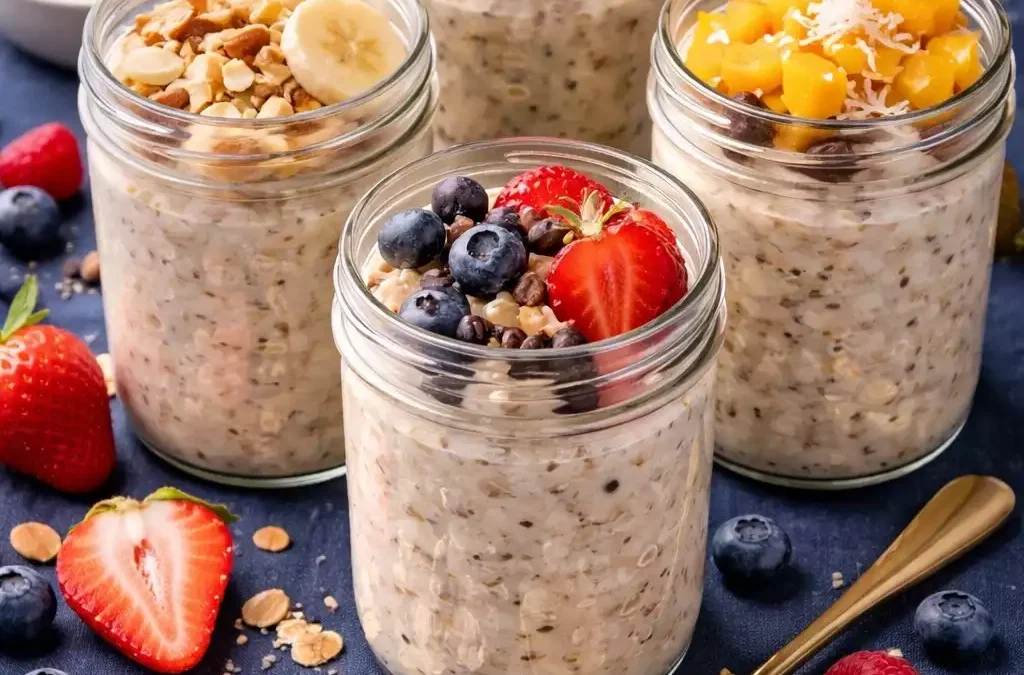 Overnight Oats — Prep Five Jars Sunday, Grab One Each Morning