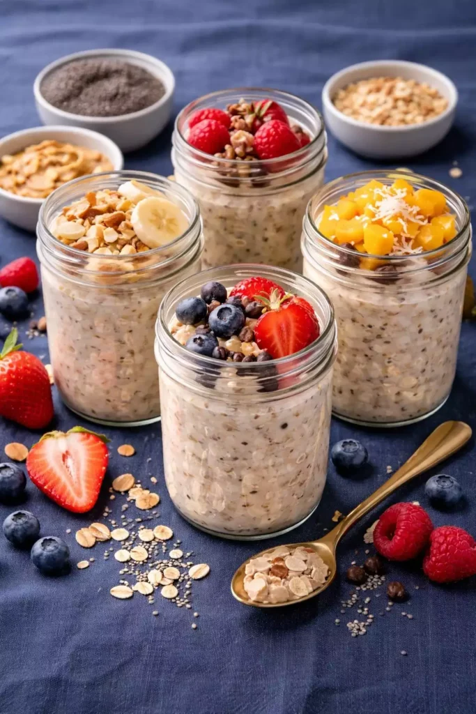 Overnight Oats — Prep Five Jars Sunday, Grab One Each Morning