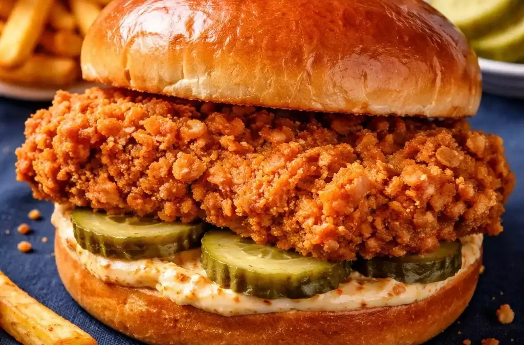 Popeyes Chicken Sandwich — Thick, Spicy, and That Crackly Coating