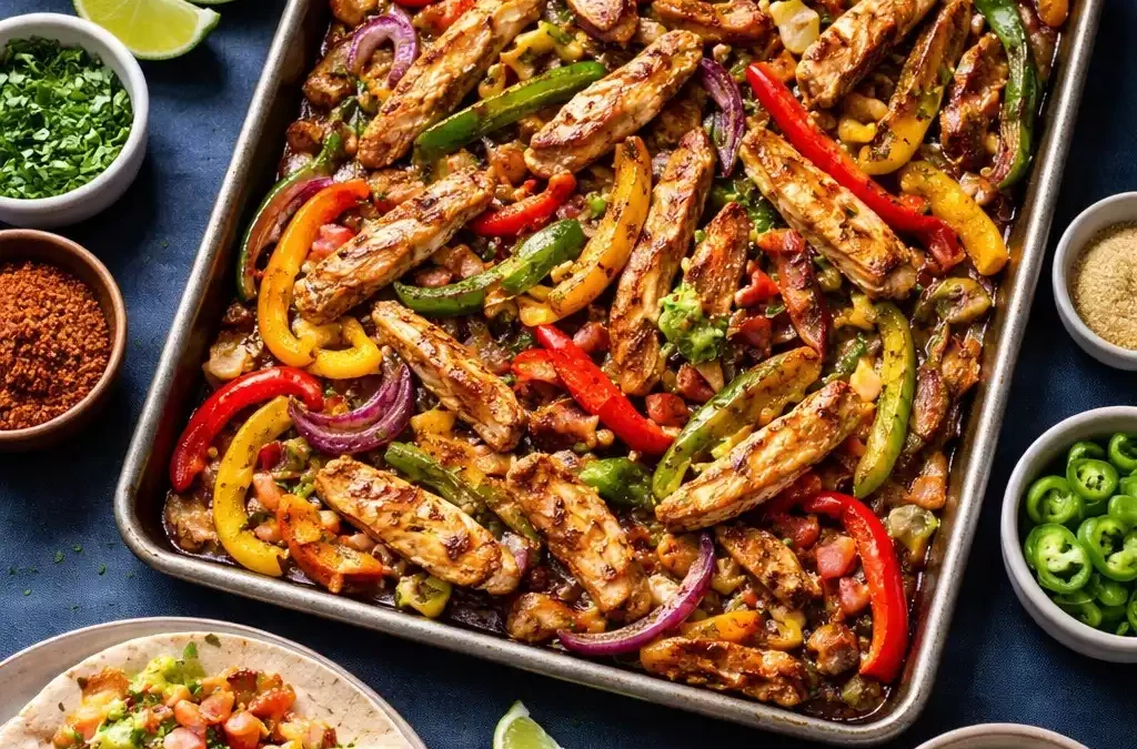 Sheet Pan Chicken Fajitas — One Pan, 20 Minutes, Dinner Done