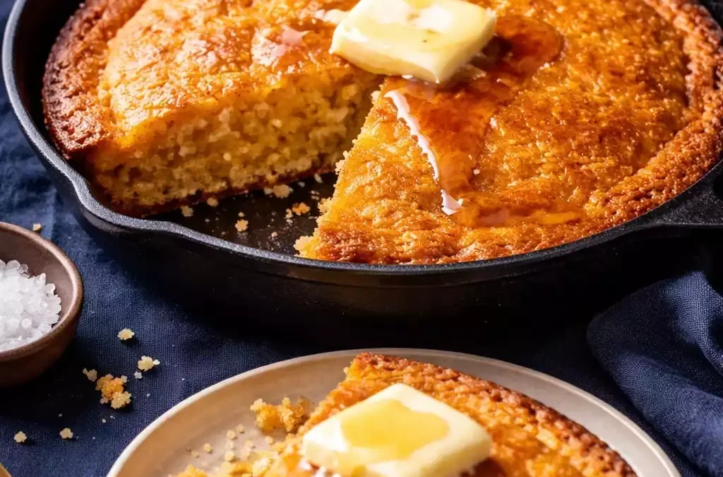Skillet Cornbread — Cast Iron, Crispy Edges, Butter on Everything