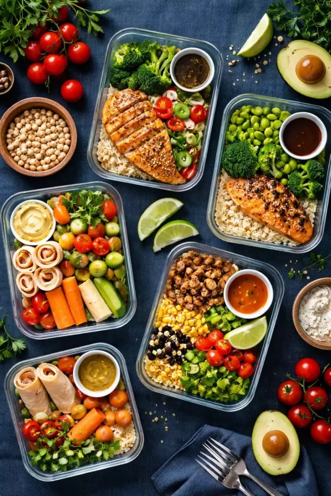 Sunday Meal Prep  5 Lunches in 1 Hour