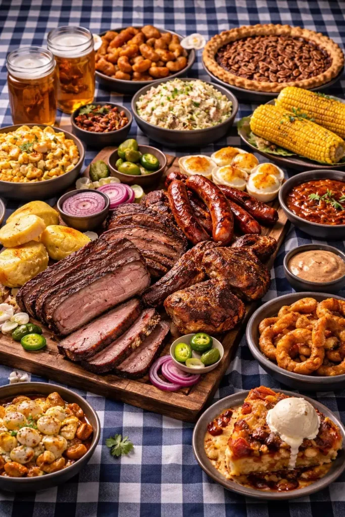 The Texas BBQ Cookout  Full Spread From Smoke to Dessert