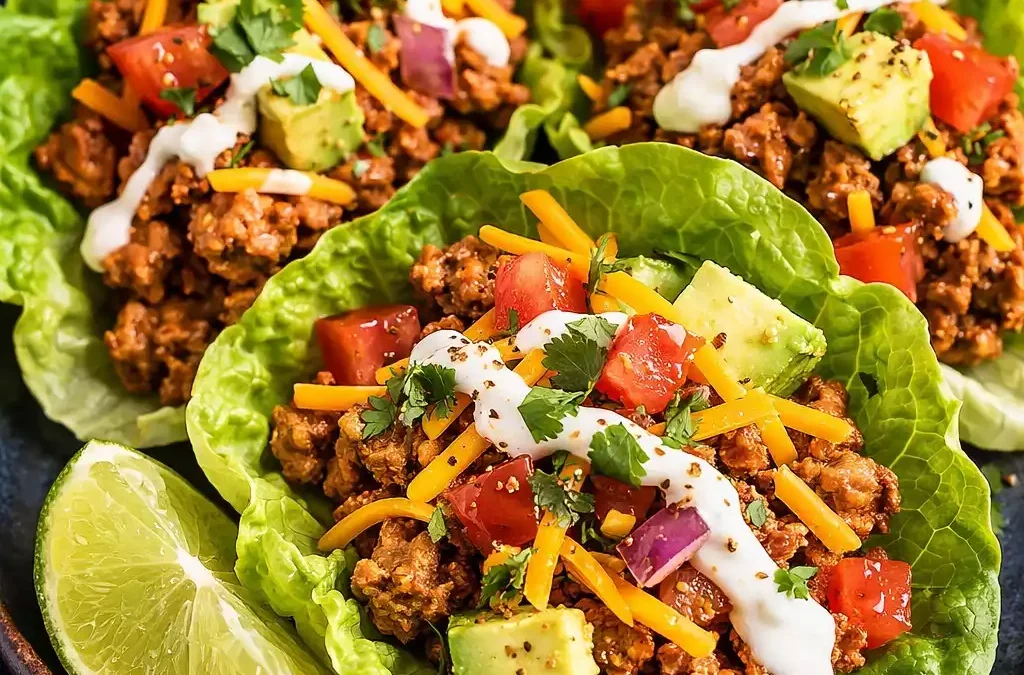 Turkey Taco Lettuce Wraps — All the Flavor, None of the Shell